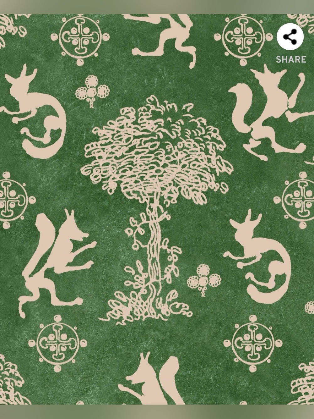MINDTHEGAP THE SILLY FOX EMERALD WALLPAPER